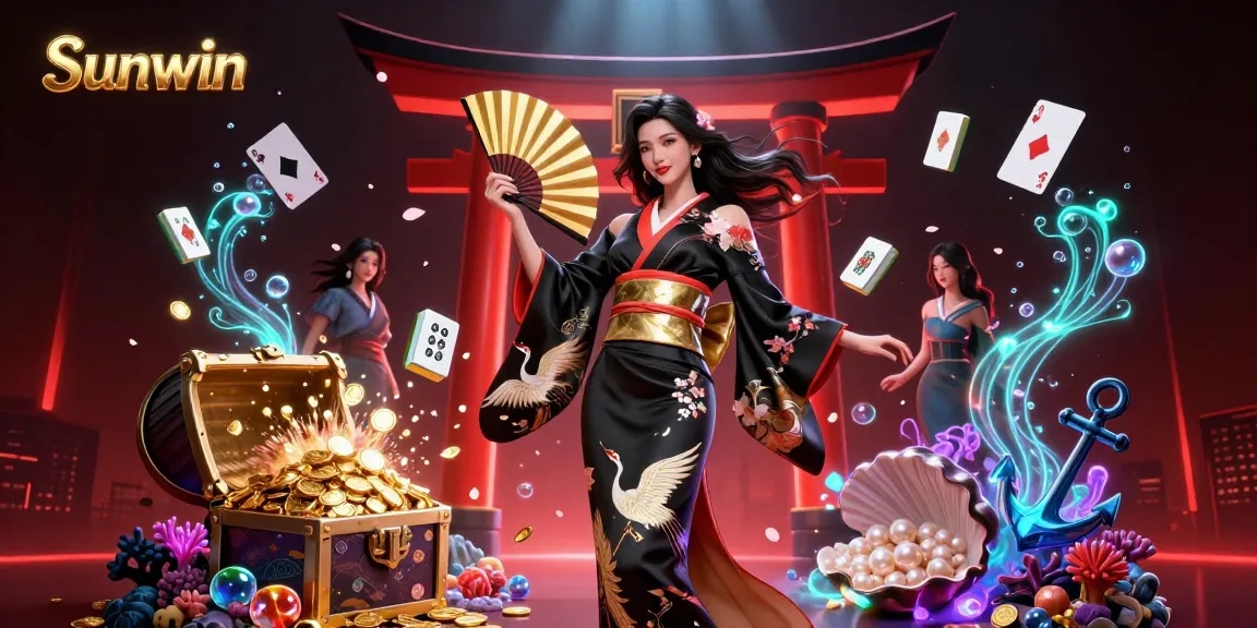 Experience immersive gambling with Sunwin, capturing the thrill of casino games and vibrant visuals.