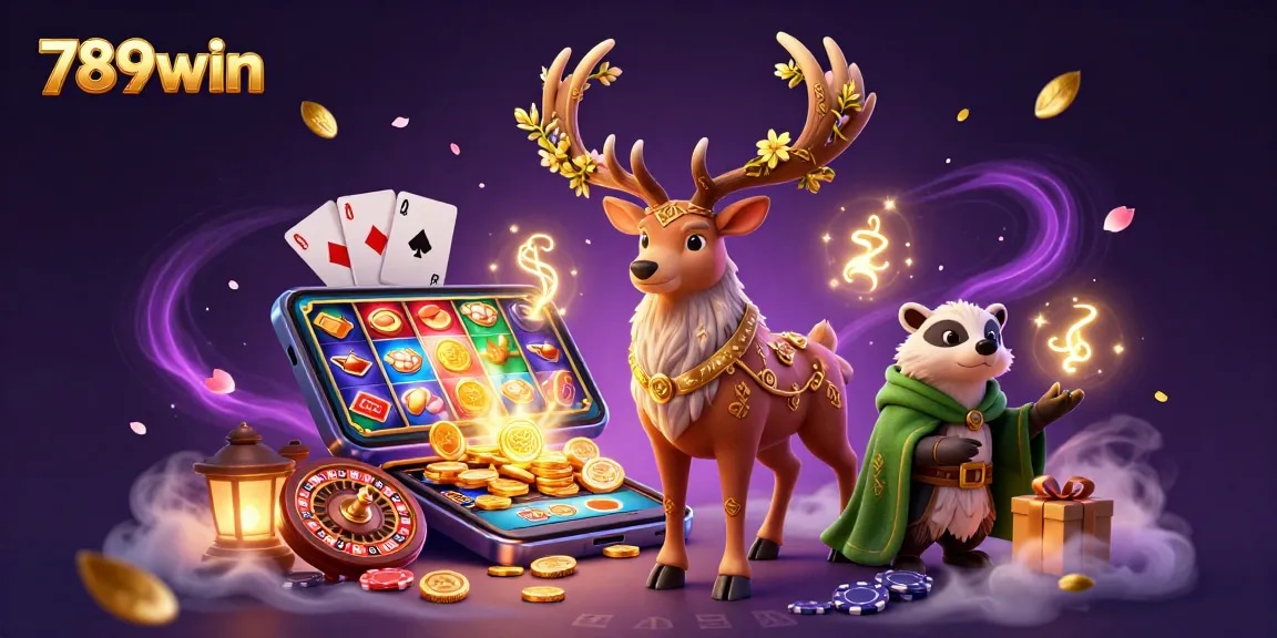 Experience thrilling slots with 789win as a Celtic stag and badger guide the adventure!