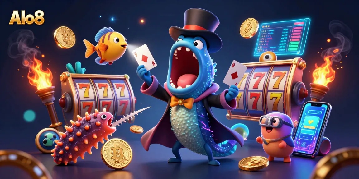 Alo8 engages players with exciting slot games, featuring enchanting characters and vibrant casino elements.