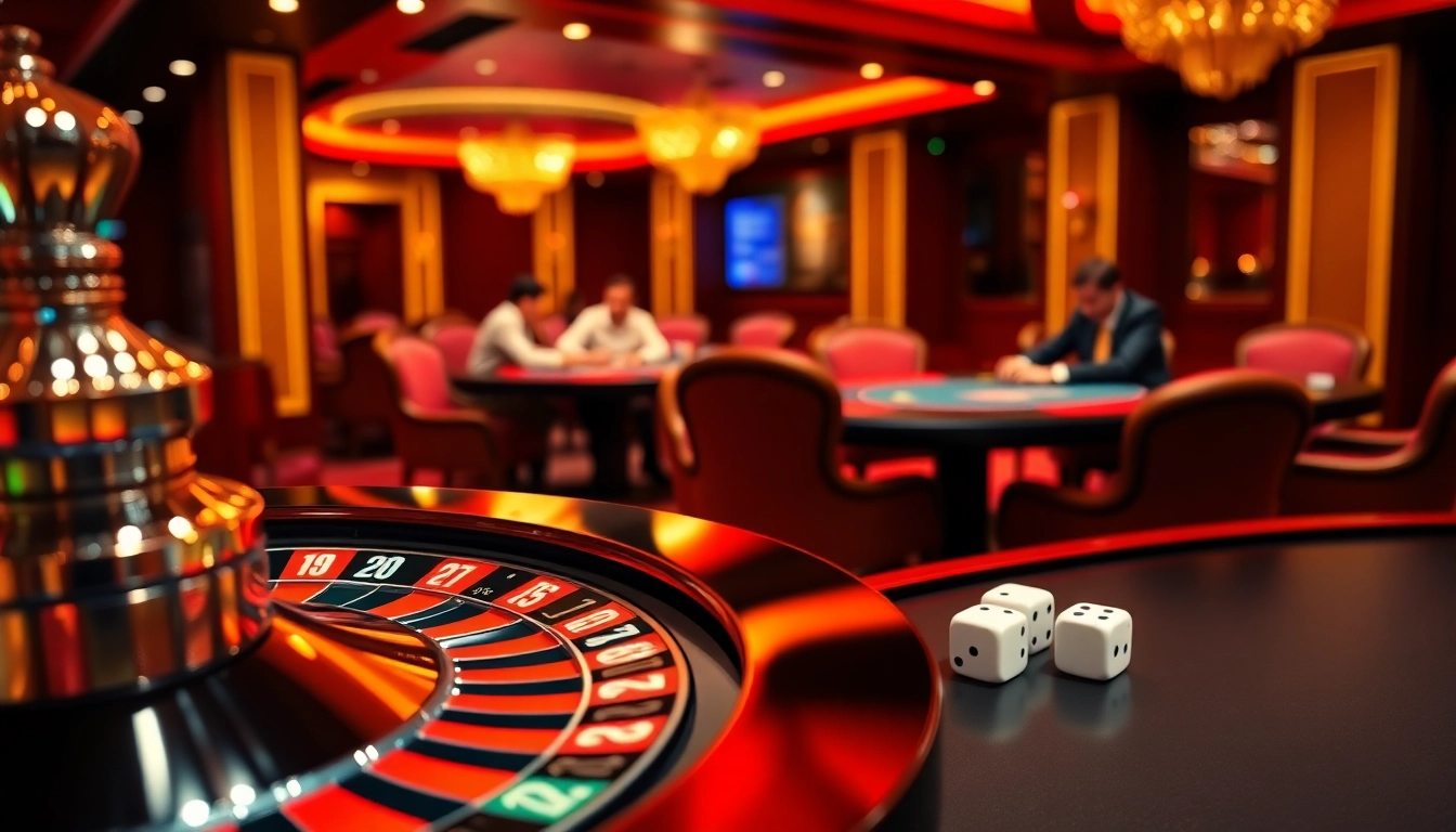 Experience the thrill of 789win with luxurious casino tables and vibrant gaming action.