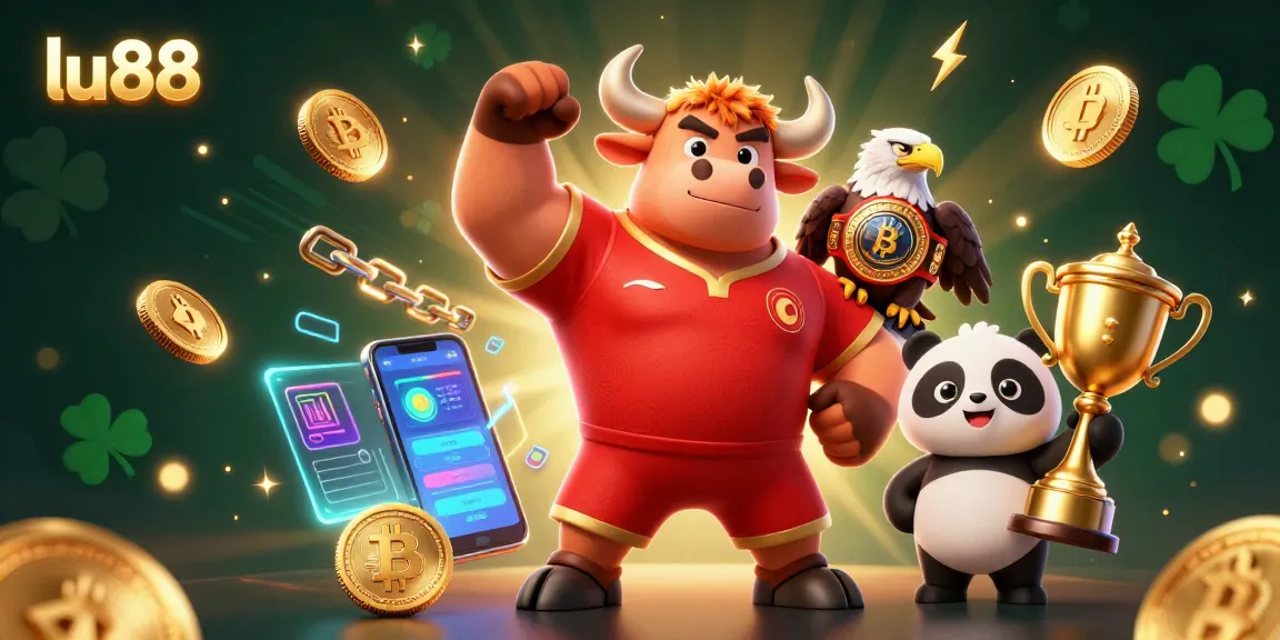 Engage with dynamic crypto action as lu88 celebrates wins with thrilling mascot characters.