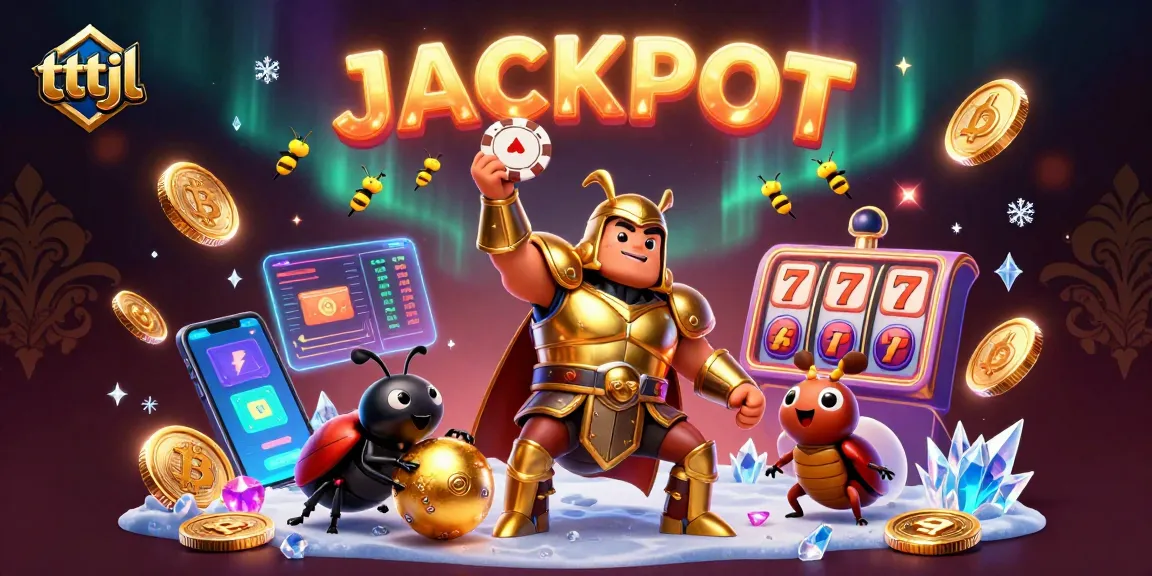 Catch the excitement in tttjl's casino landscape with 3D characters showcasing vibrant jackpot elements.