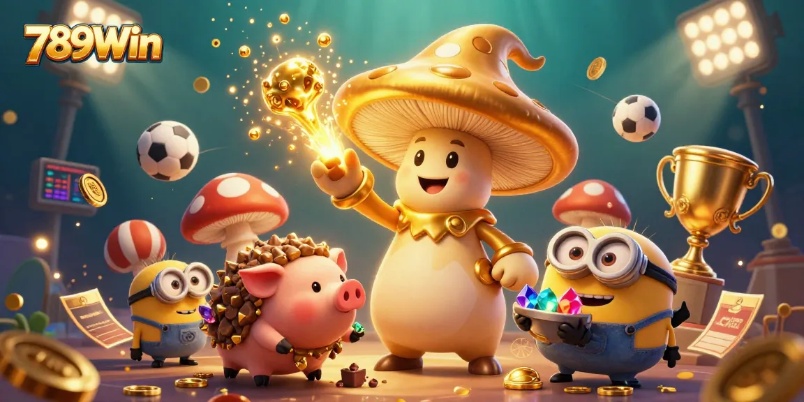 Engage with 789Win's vibrant casino adventure featuring magical characters and dynamic sports elements.