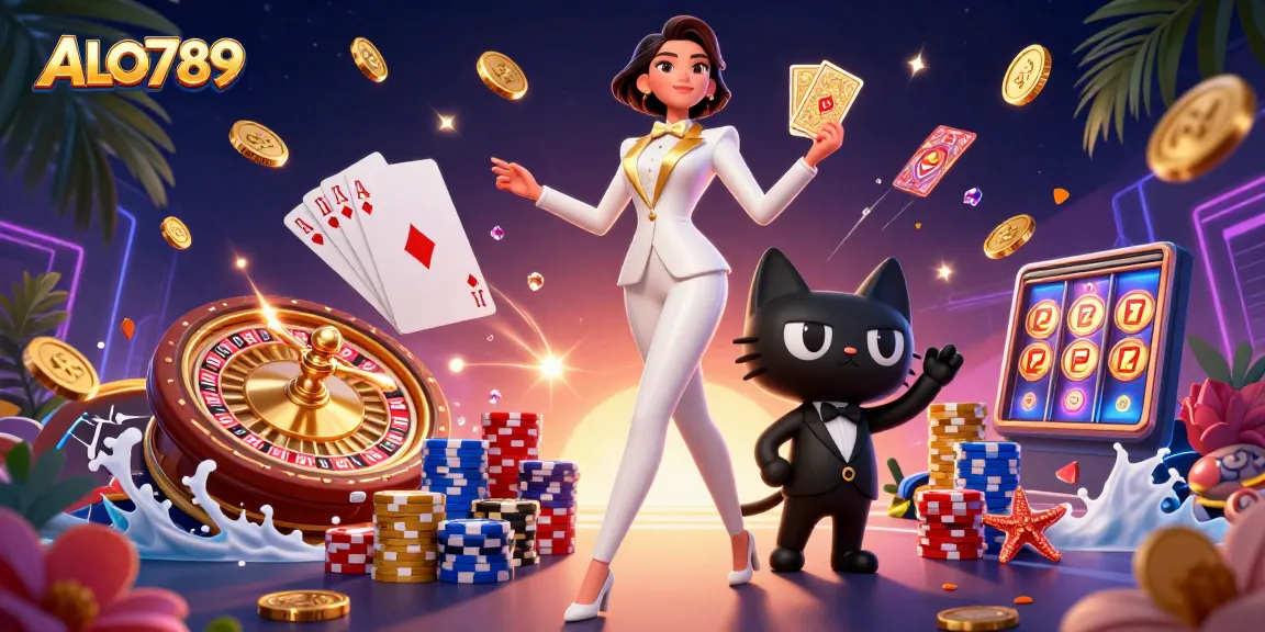 Experience thrilling gameplay at ALO789 with vibrant casino action and engaging characters.