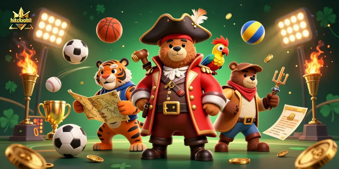 Engage with exciting sports betting at hitclubitcom, featuring a vibrant 3D casino scene with characters.