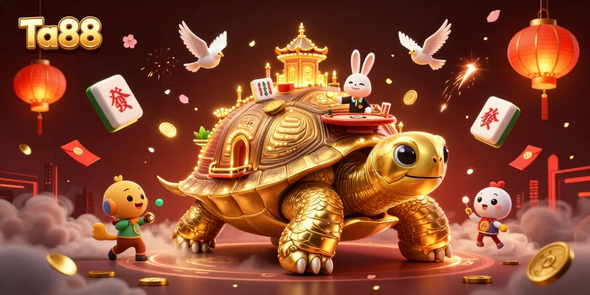 Join the exhilarating Ta88 live casino experience with a vibrant illustration of fortune and fun.