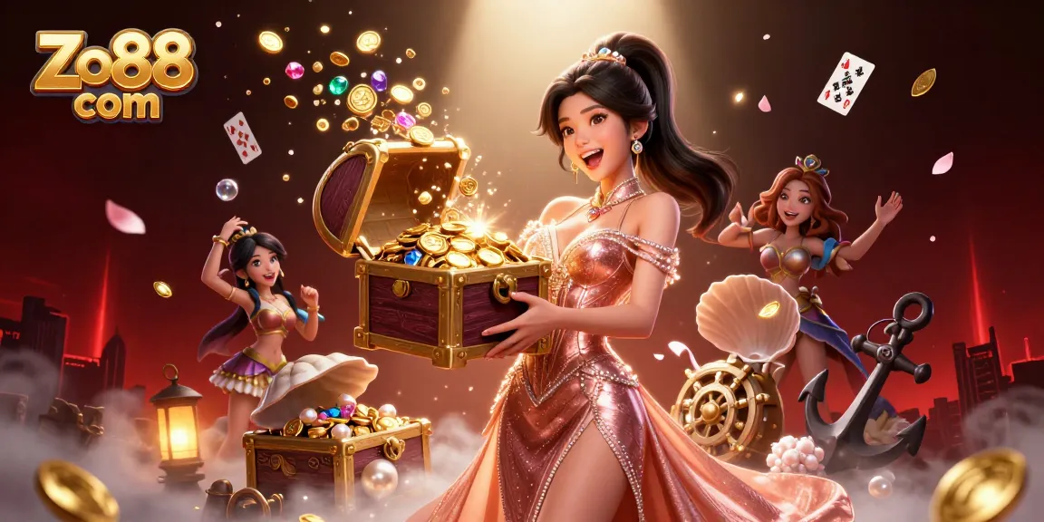 Experience the thrill of winning with Zo88 com in a vibrant casino adventure featuring treasure and excitement.