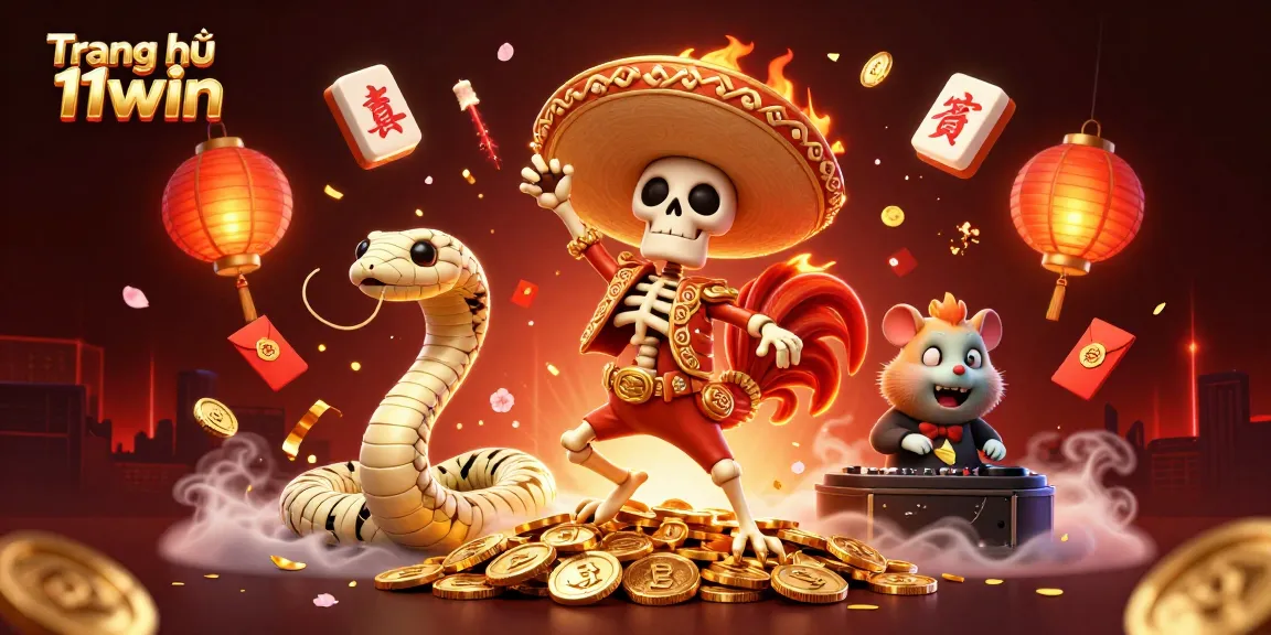 Embrace the excitement of Trang chủ 11win with a vibrant 3D casino illustration showcasing thrilling gaming elements.