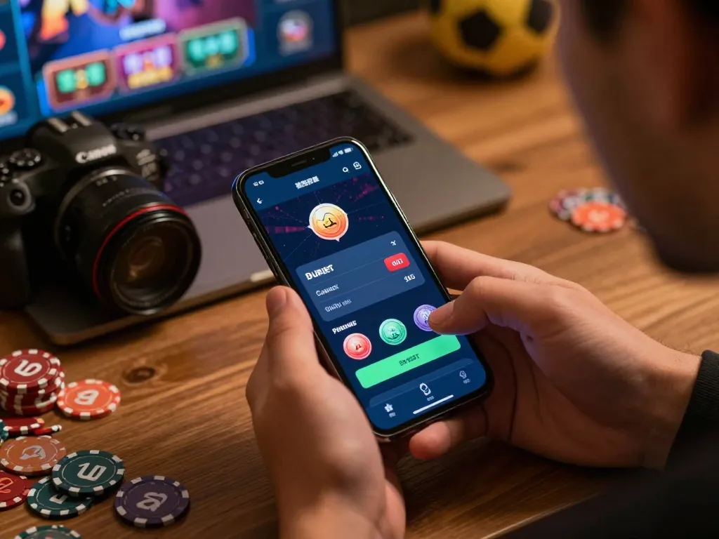 Engaging user experience at nhà cái gg88 on a smartphone, showcasing winnings and responsible gaming.